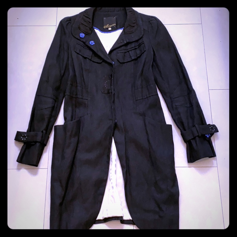 McGinn - Black Linen Coat
